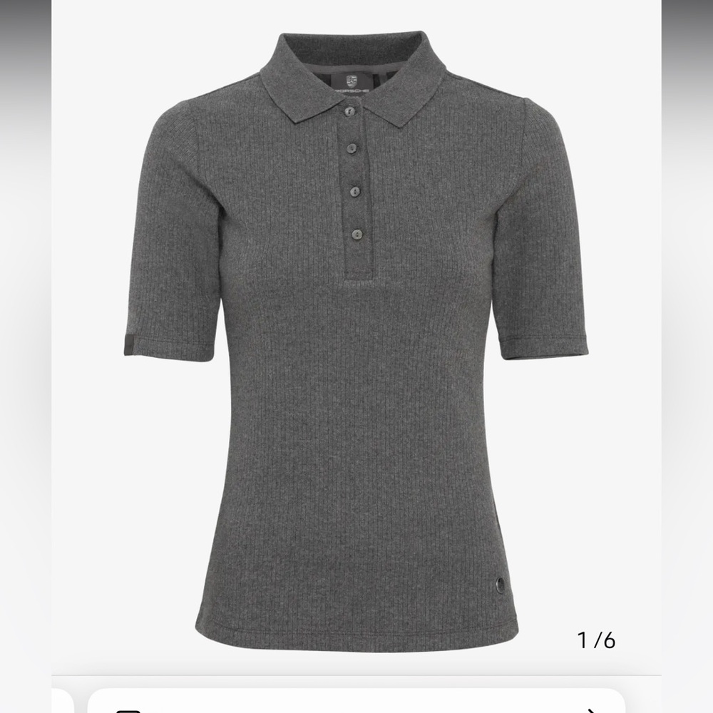 NWT Women’s Porsche Design Gray Polo Shirt